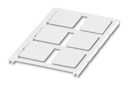 Phoenix Contact Panel Marker, 27 mm Length 0825481 White