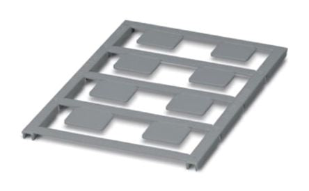 Phoenix Contact Panel Marker, 17 mm Length 0827887 Silver