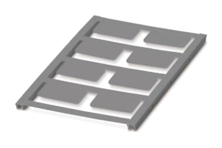 Phoenix Contact Panel Marker, 27 mm Length 0827896 Silver
