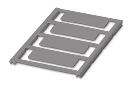Phoenix Contact Panel Marker, 49 mm Length 0827905 Silver