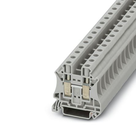 Phoenix Contact 3064247 UT 10 SL Series Feed Through Terminal Block Grey, 0.5mm², 16 mm², 1-Level, Screw