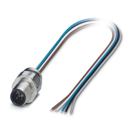 Phoenix Contact Male 5 way M12 to 5 way Unterminated Sensor Actuator Cable, 500 mm