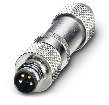 Phoenix Contact Circular Connector, 4 Contacts, M8 Connector, Plug, Male, IP67