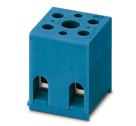 Phoenix Contact 3022247 G5/ 2 DIO SO BU Series DIN Rail Terminal Block Blue, 0.2mm², 4 mm², 1-Level, Screw