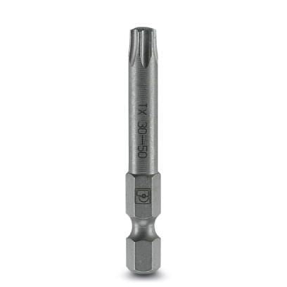 Phoenix Contact Screwdriver Bit, 6.35 mm Tip, T30 Tip, Torx Drive, 50 mm Overall 5-Piece