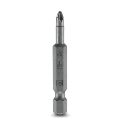 Phoenix Contact Screwdriver Bit, 6.35 mm Tip, PZ1 Tip, 50 mm Overall 5-Piece