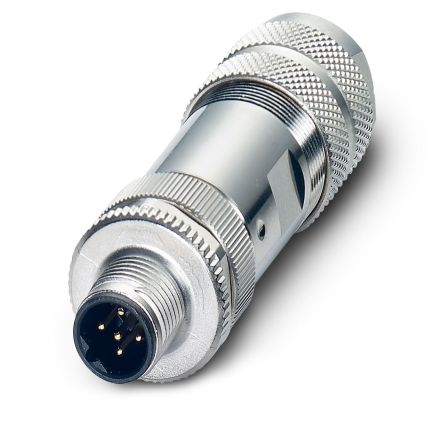 Phoenix Contact Circular Connector, 5 Contacts, M12 Connector, Plug, Male, IP67, SACC Series