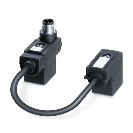 Phoenix Contact Female 4 way DIN 43650 Form BI to Unterminated 4 way Straight Sensor Actuator Cable, 200 mm