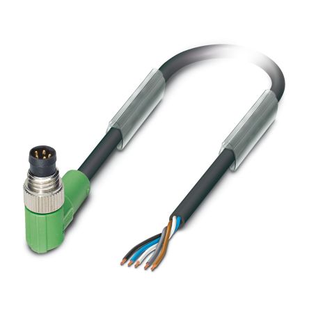 Phoenix Contact Male 5 way M8 to 5 way Unterminated Sensor Actuator Cable, 3 m
