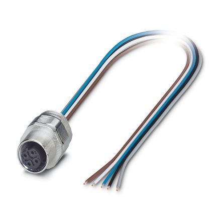 Phoenix Contact Female 5 way M12 to Sensor Actuator Cable, 4 m
