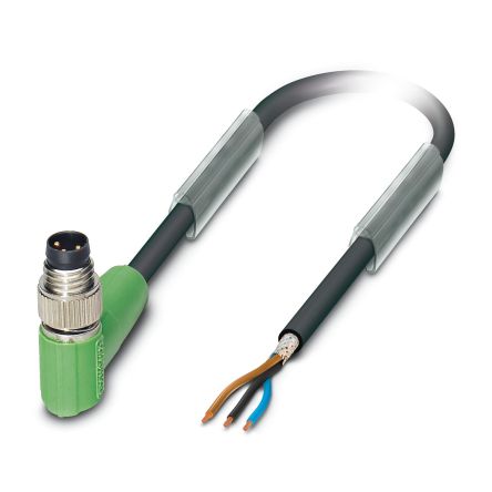 Phoenix Contact Male 3 way M8 to 3 way Unterminated Sensor Actuator Cable, 3 m