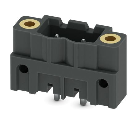 Phoenix Contact CCV 2.5/ 2-GF-5.08 P26THR Series Pluggable Terminal Block, 2-Contact, 5.08 mm Pitch, 1 Row, 1955633