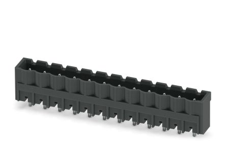 Phoenix Contact CCVA 2.5/12-G-5.08 P26THR Series Pluggable Terminal Block, 12-Contact, 5.08 mm Pitch, 1 Row, 1955950