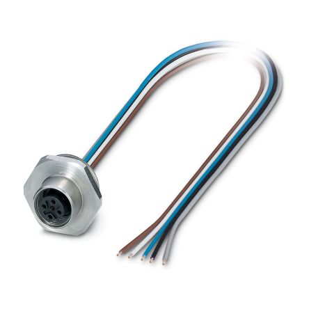 Phoenix Contact Female 5 way M12 to 5 way Free Cable End Sensor Actuator Cable, 500 mm