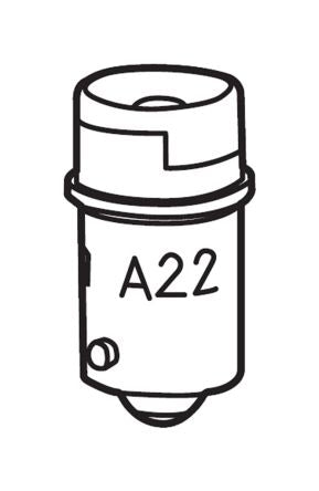 Omron Push Button Lamp for Use with A22 E-Stop
