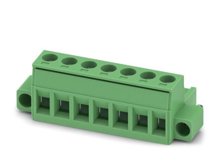 Phoenix Contact MSTB 2.5/7-STF-5.08 EX Series Pluggable Terminal Block, 7-Contact, 5.08 mm Pitch, 1 Row, 1795608