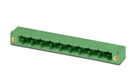 Phoenix Contact GMSTB 2.5/ 9-GF-7.62 EX Series Pluggable Terminal Block, 9-Contact, 7.62 mm Pitch, 1 Row, 1795954