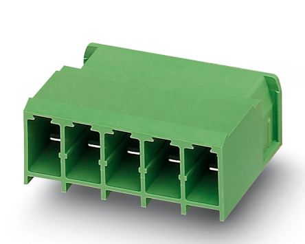 Phoenix Contact PC 4/ 9-G-7.62 Series Pluggable Terminal Block, 9 Contact(s), 7.62 mm Pitch, 1 Row