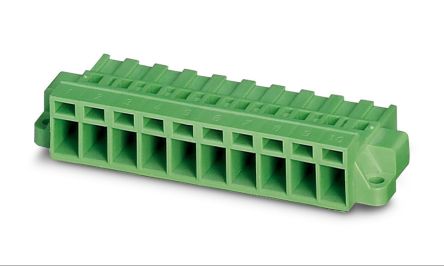 Phoenix Contact MSTBC 2.5/23-STZFD-5.08 Series Pluggable Terminal Block, 23-Contact, 5.08 mm Pitch, 1 Row, 1809488