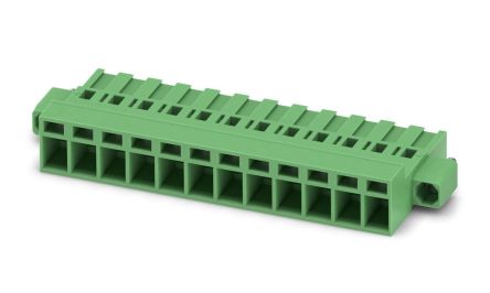 Phoenix Contact MSTBC 2.5/12-STZF-5.08 Series Pluggable Terminal Block, 12-Contact, 5.08 mm Pitch, 1 Row, 1809831