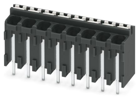 Phoenix Contact SPT-THR 1.5/8-V-3.81 P26 Series PCB Terminal Block, 8-Contact, 3.81 mm Pitch, 1 Row, 1822480
