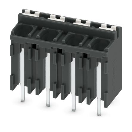 Phoenix Contact SPT-THR 1.5/4-V-5.0 P26 Series PCB Terminal Block, 4-Contact, 5 mm Pitch, 1 Row, 1822558