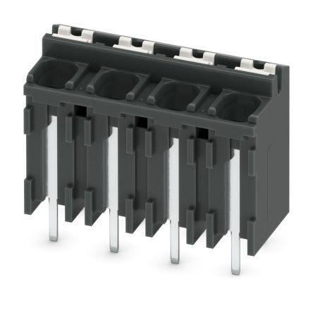 Phoenix Contact SPT-THR 1.5/4-V-5.08 P26 Series PCB Terminal Block, 4-Contact, 5.08 mm Pitch, 1 Row, 1822668