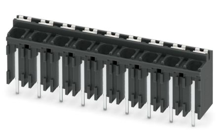 Phoenix Contact SPT-THR 1.5/9-V-5.08 P26 Series PCB Terminal Block, 9-Contact, 5.08 mm Pitch, 1 Row, 1822710