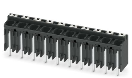 Phoenix Contact SPT-THR 1.5/10-V-5.08 P26 Series PCB Terminal Block, 10-Contact, 5.08 mm Pitch, 1 Row, 1822723