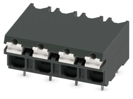 Phoenix Contact SPT-THR 1.5/4-H-5.08 P26 Series PCB Terminal Block, 4-Contact, 5.08 mm Pitch, 1 Row, 1823104