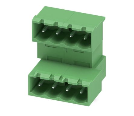 Phoenix Contact MDSTBA 2.5/ 4-G Series Pluggable Terminal Block, 4 Contact(s), 5 mm Pitch, 2 Row