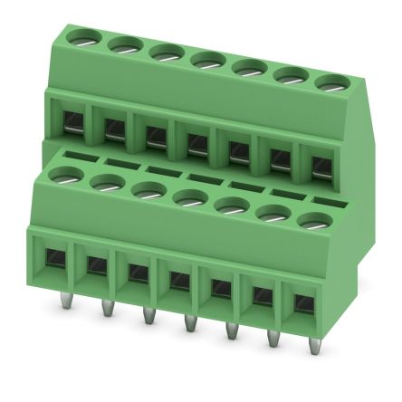 Phoenix Contact MKKDS 1/7-3.5 Series PCB Terminal Block, 7-Contact, 3.5 mm Pitch, 2 Row, 1751442