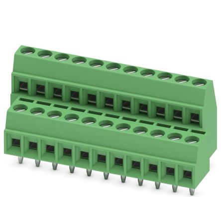 Phoenix Contact MKKDS 1/11-3.5 Series PCB Terminal Block, 11-Contact, 3.5 mm Pitch, 2 Row, 1751484