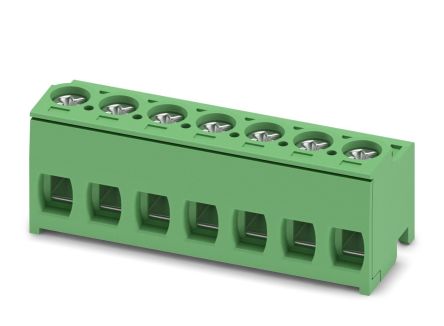 Phoenix Contact PT 1.5/7-PH-5.0 Series Straight Pluggable Terminal Block, 7 Contact(s), 5 mm Pitch, 1 Row
