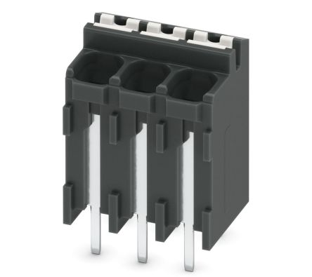 Phoenix Contact SPT-THR 1.5/3-V-3.5 P26 Series PCB Terminal Block, 3-Contact, 3.5 mm Pitch, 1 Row, 1822325