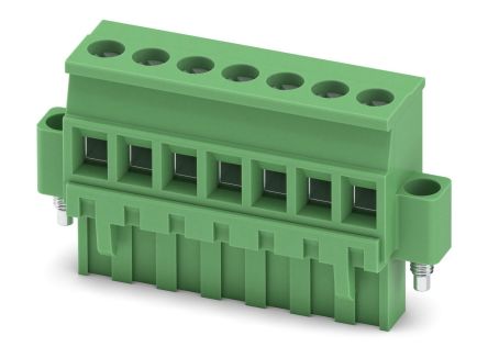 Phoenix Contact MVSTBR 2.5/7-STF Series PCB Terminal Block, 7-Contact, 5 mm Pitch, 1 Row, 1835520