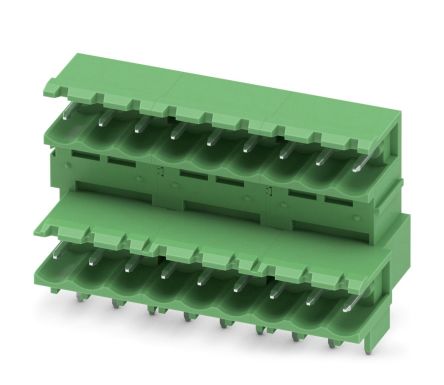 Phoenix Contact MDSTBW 2.5/ 9-G-5.08 Series Pluggable Terminal Block, 9-Contact, 5.08 mm Pitch, 2 Row, 1842283