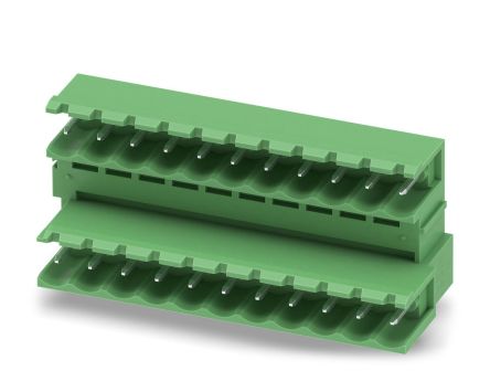 Phoenix Contact MDSTB 2.5/11-G-5.08 Series Pluggable Terminal Block, 11 Contact(s), 5.08 mm Pitch, 2 Row