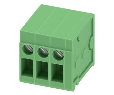 Phoenix Contact FRONT 2.5-H/SA 5/3 Series PCB Terminal Block, 3-Contact, 5 mm Pitch, 1 Row, 1700121
