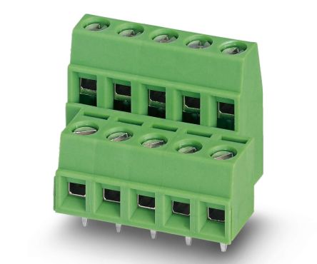 Phoenix Contact MKKDSN 1.5/4-5.08 Series PCB Terminal Block, 8-Contact, 5.08 mm Pitch, 2 Row, 1726163