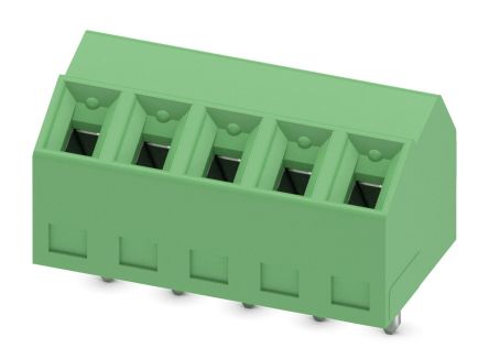 Phoenix Contact SMKDS 1/5-3.81 Series PCB Terminal Block, 5-Contact, 3.81 mm Pitch, 1 Row, 1728310