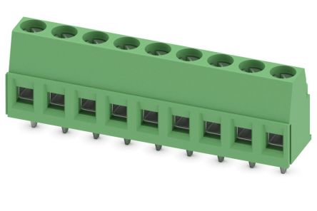 Phoenix Contact MKDSP 1.5/9 Series PCB Terminal Block, 9-Contact, 5 mm Pitch, 1 Row, 1730081