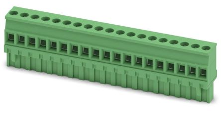 Phoenix Contact MVSTBR 2.5/19-ST Series PCB Terminal Block, 19-Contact, 5 mm Pitch, 1 Row, 1792184