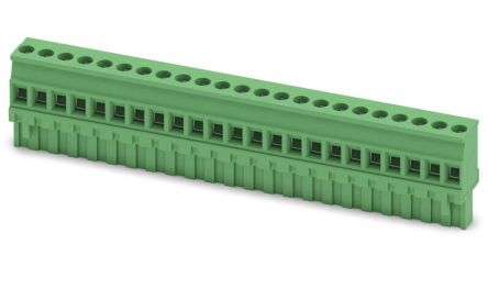 Phoenix Contact MVSTBR 2.5/23-ST-5.08 Series PCB Terminal Block, 23-Contact, 5.08 mm Pitch, 1 Row, 1792456