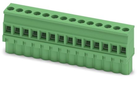 Phoenix Contact MVSTBW 2.5/14-ST Series PCB Terminal Block, 14-Contact, 5 mm Pitch, 1 Row, 1792647