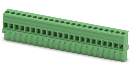Phoenix Contact MVSTBW 2.5/22-ST Series PCB Terminal Block, 22-Contact, 5 mm Pitch, 1 Row, 1792728