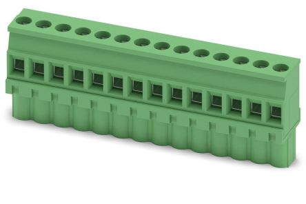 Phoenix Contact MVSTBW 2.5/14-ST-5.08 Series PCB Terminal Block, 14-Contact, 5.08 mm Pitch, 1 Row, 1792870
