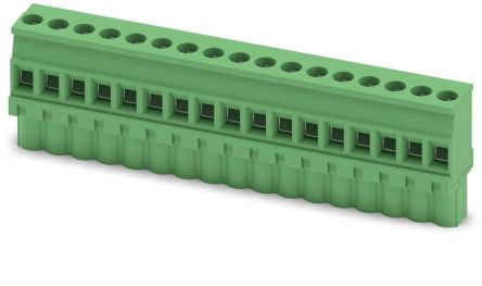 Phoenix Contact MVSTBW 2.5/17-ST-5.08 Series PCB Terminal Block, 17-Contact, 5.08 mm Pitch, 1 Row, 1792906