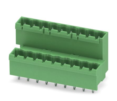Phoenix Contact MDSTBVA 2.5/ 9-G-5.08 Series Pluggable Terminal Block, 9-Contact, 5.08 mm Pitch, 2 Row, 1845400
