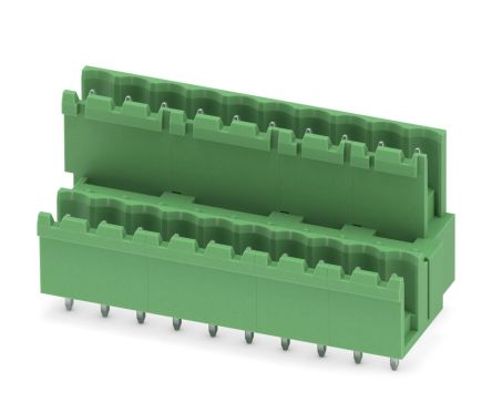 Phoenix Contact MDSTBV 2.5/10-G-5.08 Series Pluggable Terminal Block, 10-Contact, 5.08 mm Pitch, 2 Row, 1845565